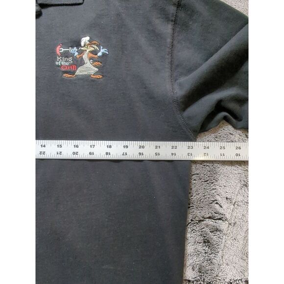 Vintage Warner Bros. Wiley Coyote Short Sleeve Polo Men's Size Large - Picture 9 of 12